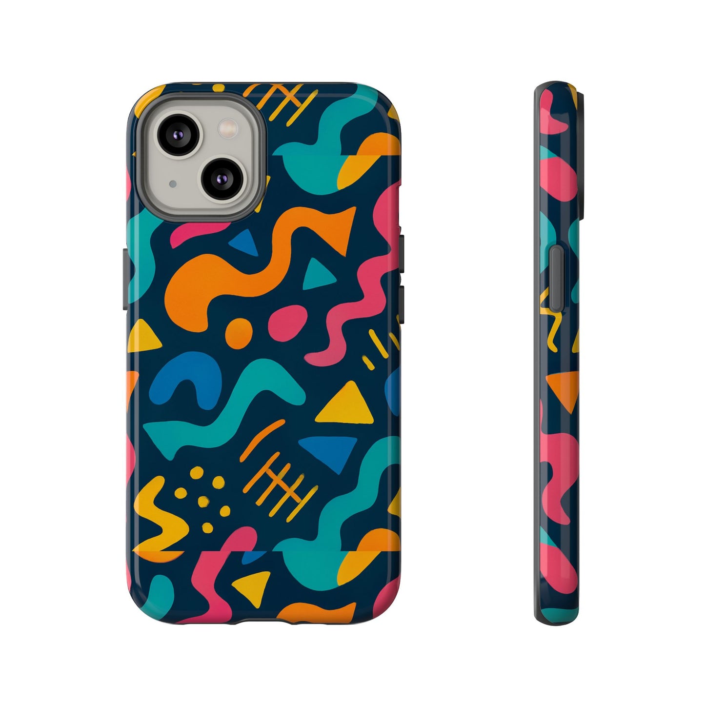 vibrant abstract protective phone case with bold 3d design for unique expression and stylish protection compatible with iphone 13, 14, 15 & 16 – all models including pro, pro max & plus