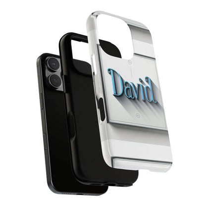 David Blue Anime Comic Style Shockproof Phone Case for Men Women Durable Protective Cover with 3D Wrap Design