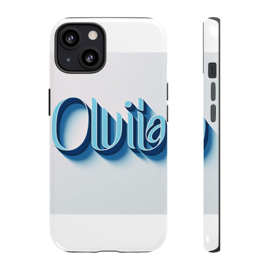 Vibrant 3D Typography Phone Case in Blue for Stylish Protection – Unique Accessory for Self-Expression Compatible with iPhone 13, 14, 15 & 16 – All Models Including Pro, Pro Max & Plus