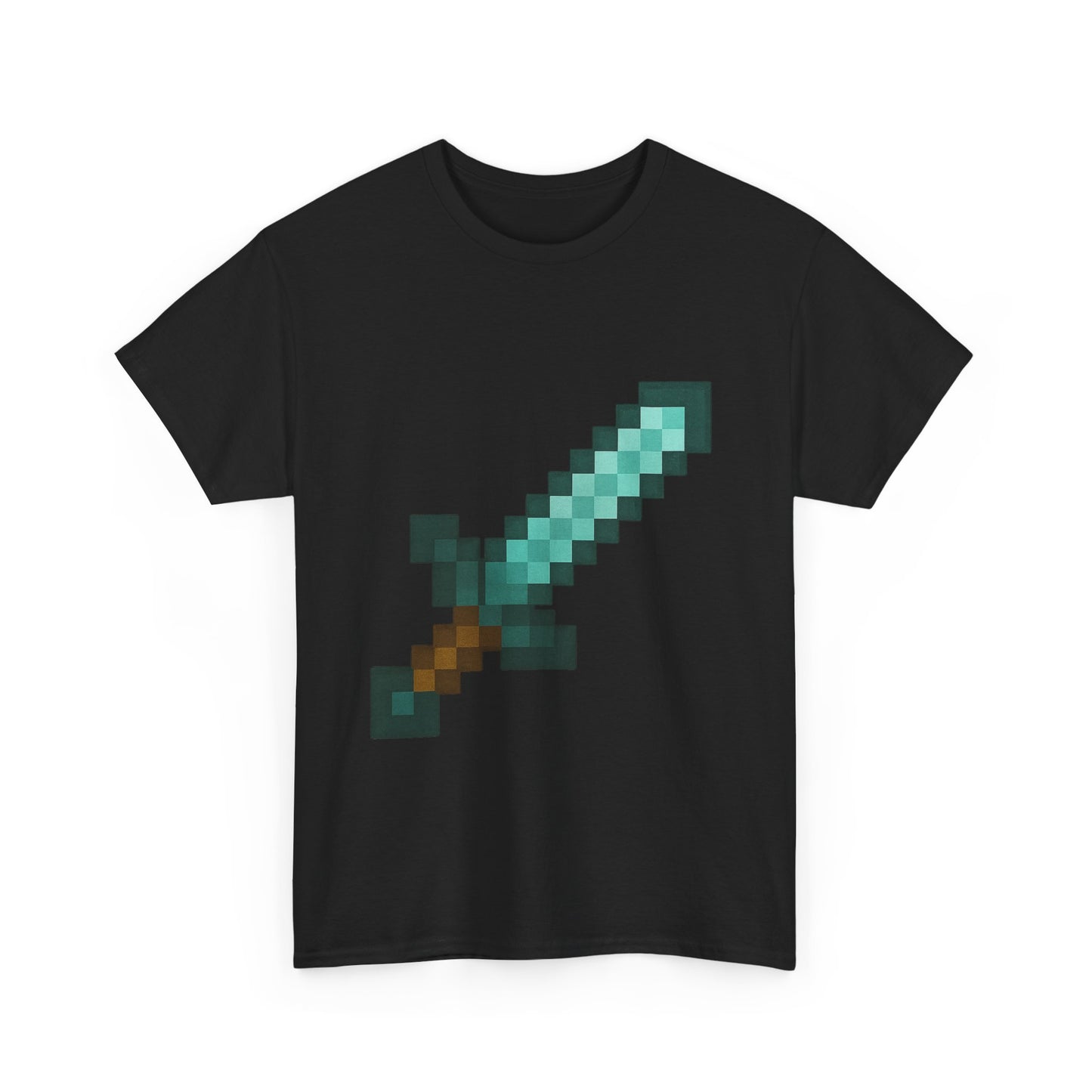 unisex heavy cotton tee - pixel sword design for gamers