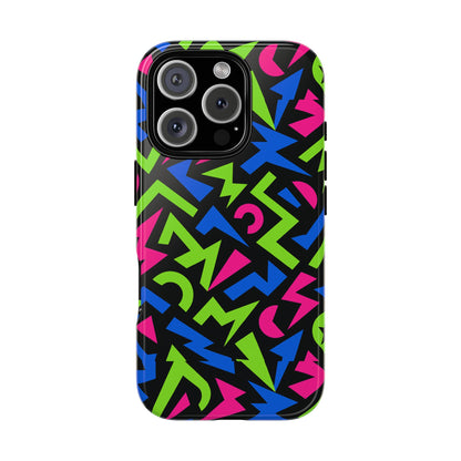Y2K Multicolour 4 Protective Phone Case with 3D Design – Stylish Protection for Unisex Smartphones Compatible with iPhone 13, 14, 15 & 16 – All Models Including Pro, Pro Max & Plus