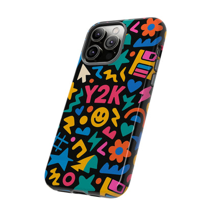 Vibrant Y2K Design 3D Wrap Protective Phone Case for Unique Style and Fashion Accessory Compatible with iPhone 13, 14, 15 & 16 – all models including Pro, Pro Max & Plus