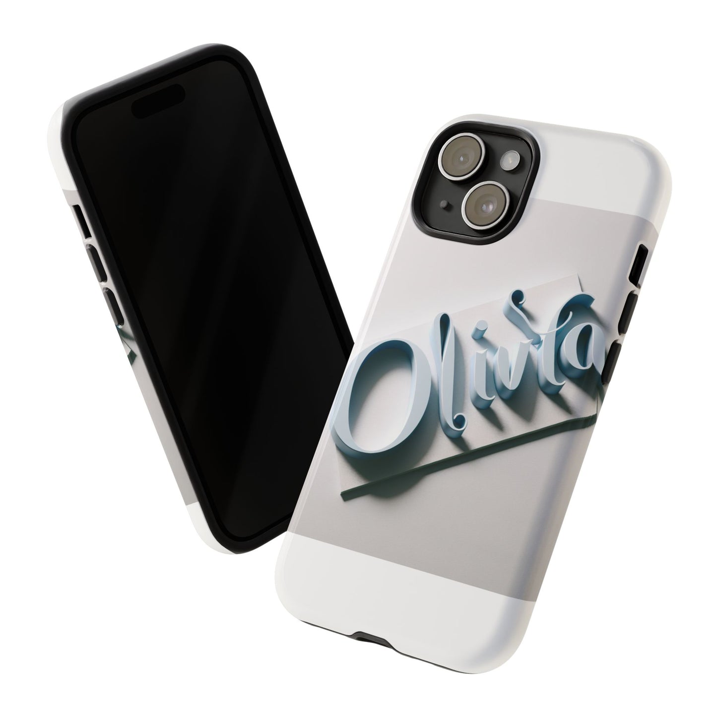 vibrant 3d blue name phone case for stylish protection – unique accessory for self-expression compatible with iphone 13, 14, 15 & 16 – all models including pro, pro max & plus