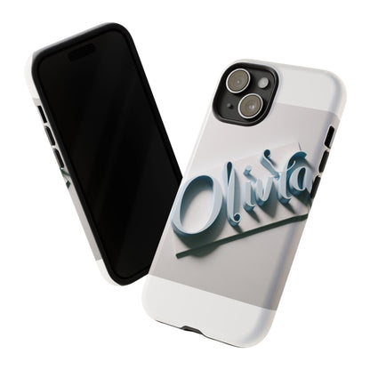 Vibrant 3D Blue Name Phone Case for Stylish Protection – Unique Accessory for Self-Expression Compatible with iPhone 13, 14, 15 & 16 – all models including Pro, Pro Max & Plus
