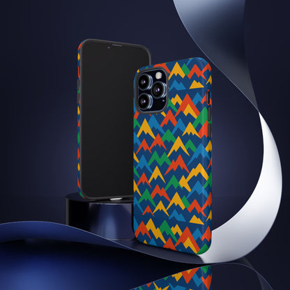Vibrant 3D Mountain Design Phone Case for Stylish Protection – Unique Accessory Compatible with iPhone 13, 14, 15 & 16 – all models including Pro, Pro Max & Plus