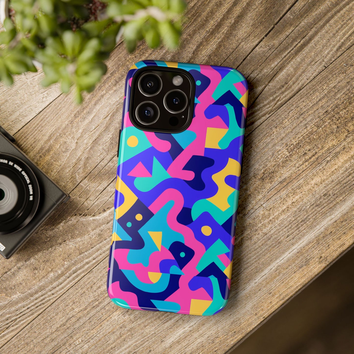 vibrant abstract pattern protective phone case stylish accessory for unique expression compatible with iphone 13, 14, 15 & 16 – all models including pro, pro max & plus
