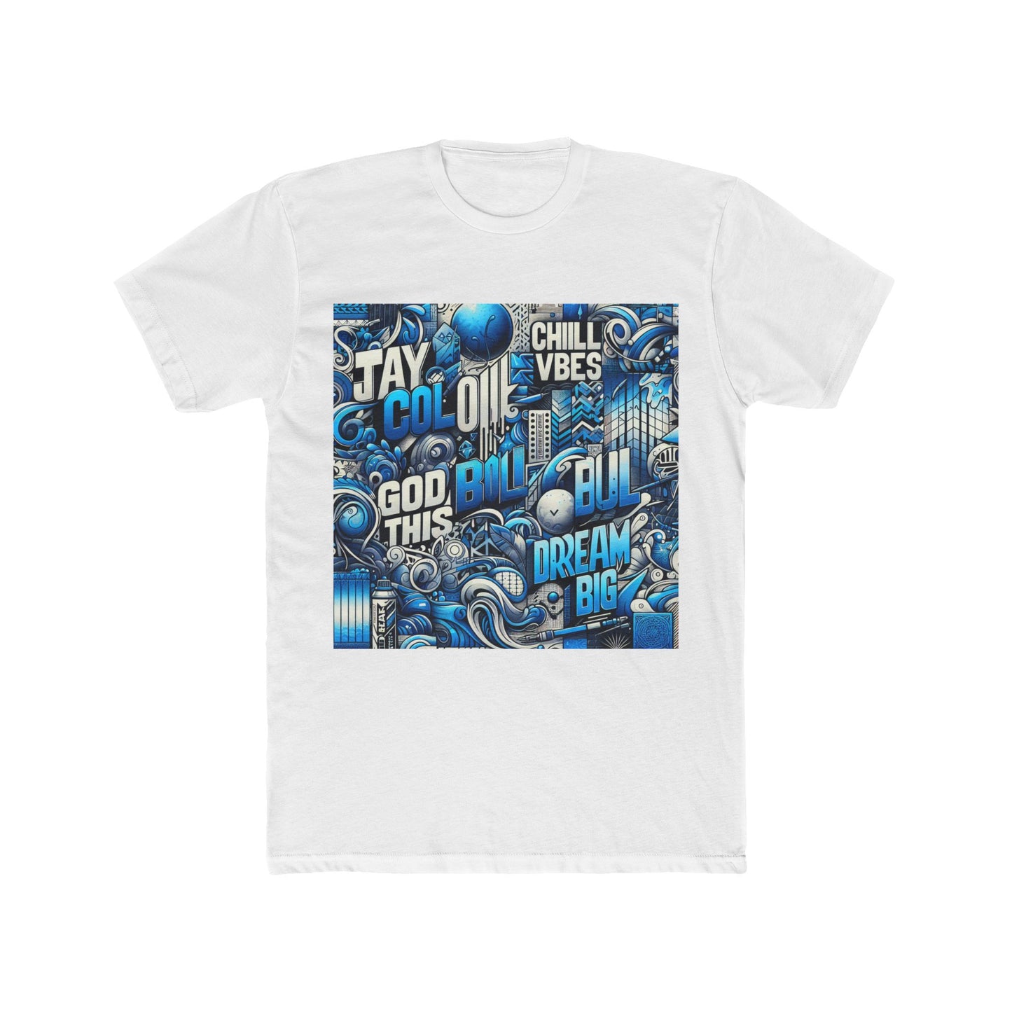 stylish & comfortable unisex t-shirt for men & women - aesthetic blue graphic tee