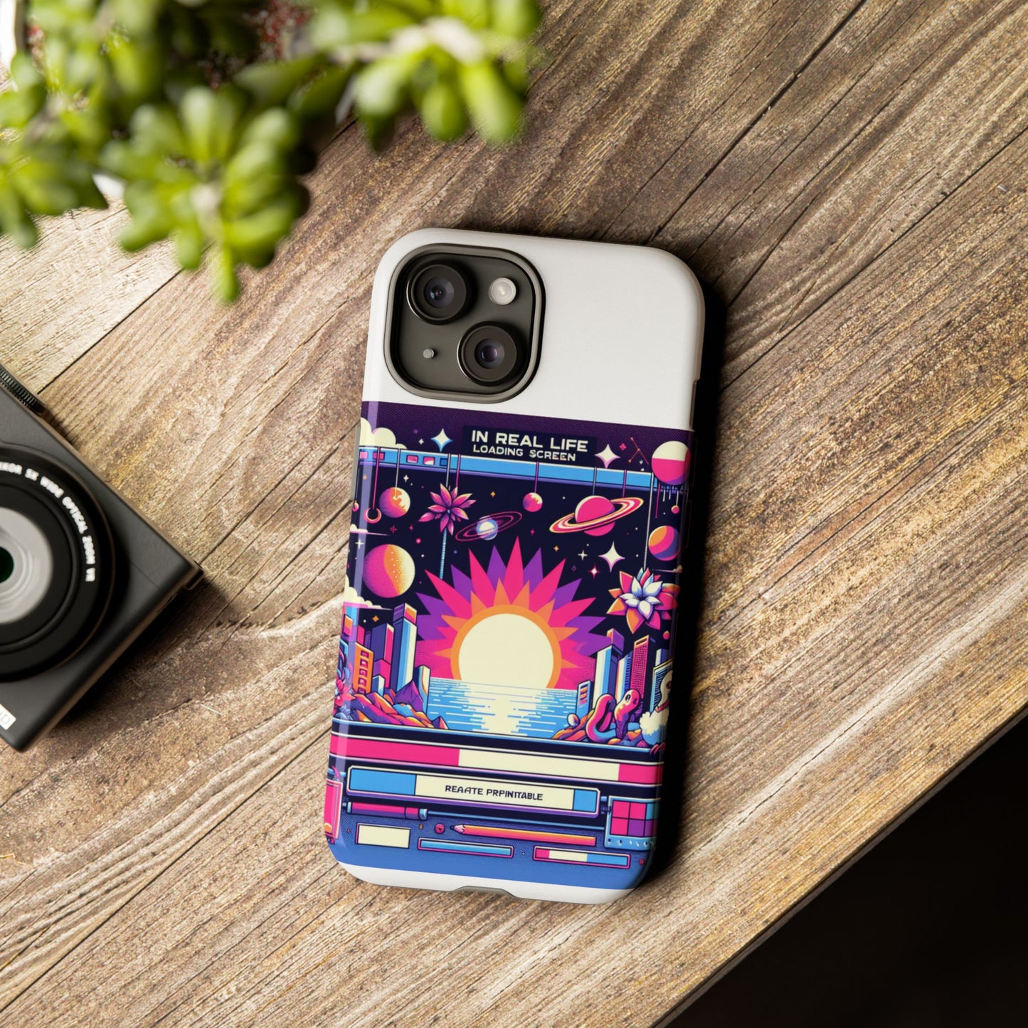 irl loading screen 3d wrap protective phone case for anime fans