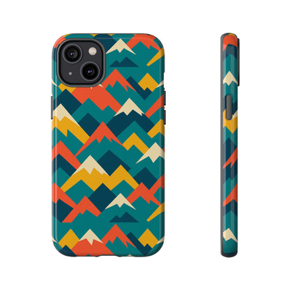 Vibrant Mountain Pattern 3D Wrap Protective Phone Case Stylish Accessory for Men and Women Compatible with iPhone 13, 14, 15 & 16 – All Models Including Pro, Pro Max & Plus