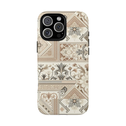 Pattern Image 5 Vibrant 3D Phone Case for Anime and Comic Fans with Ornate Tile Design, Stylish Protective Cover, Suitable for All iPhone Models Including Pro Max