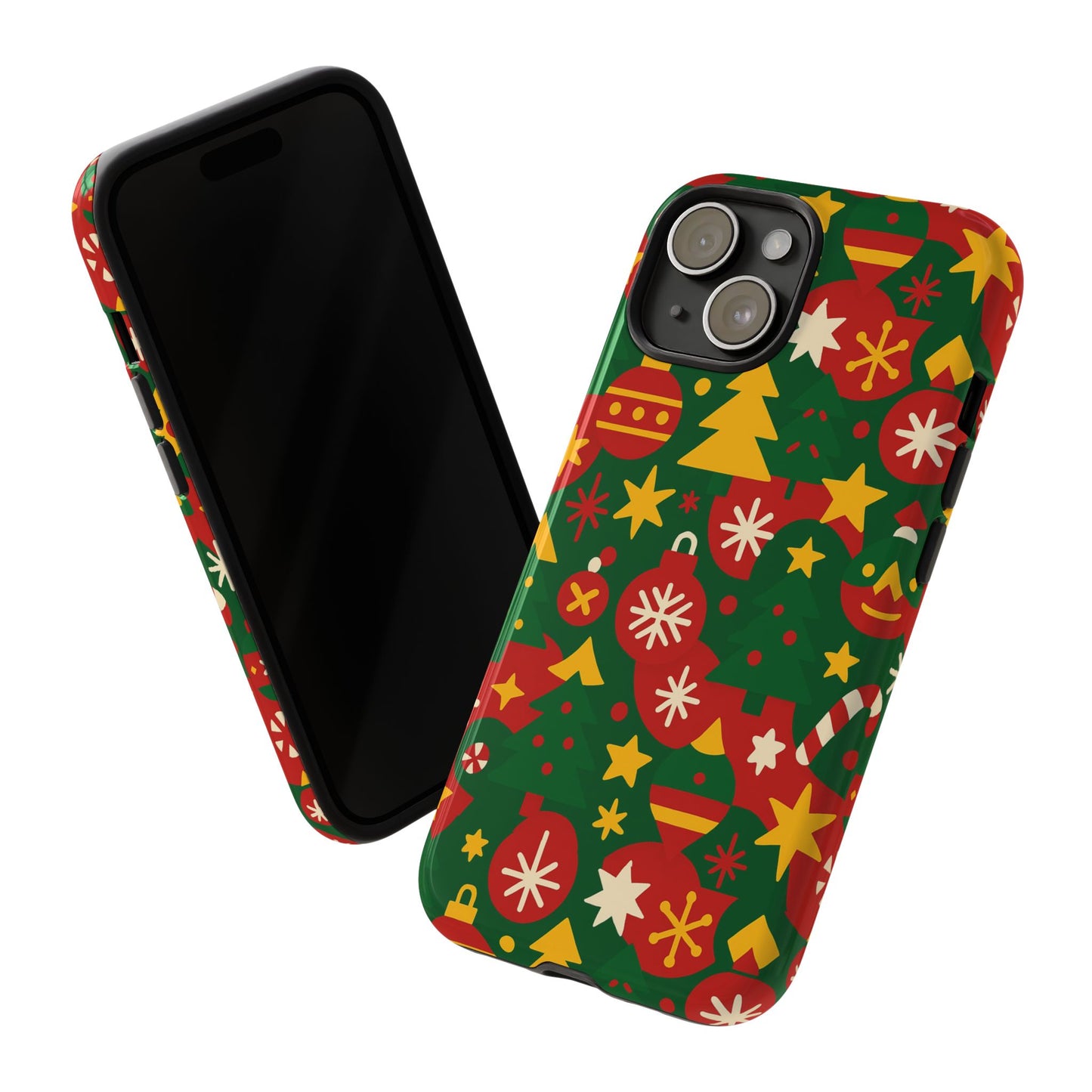 vibrant christmas phone case with festive 3d wrap design – colourful holiday protective cover compatible with iphone 13, 14, 15 & 16 – all models including pro, pro max & plus