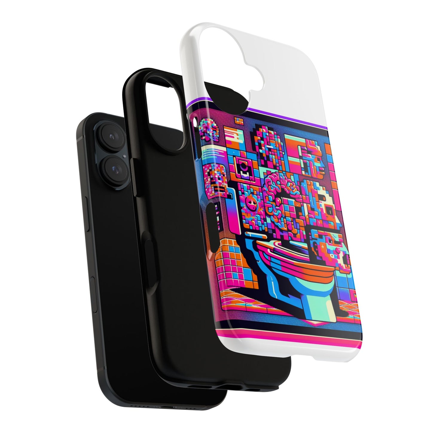 toilet head big brain 3d wrap protective phone case for anime lovers, durable tpu silicone, uv protected, stylish gift for birthdays and holidays