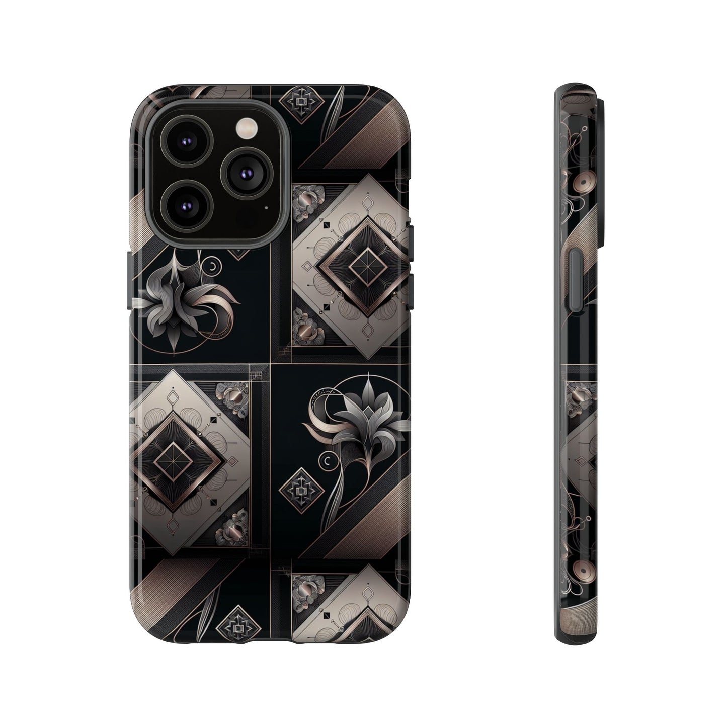 blackpattern image 4 vibrant 3d phone case for android and iphone with bold anime-inspired art, shockproof finish, compatible with iphone 13-16 pro max
