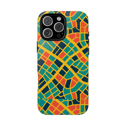 Multicolour Geometric 3D Wrap Protective Phone Case Stylish Accessory for Men and Women Vibrant Design Ideal for Unique Expression Compatible with iPhone 13, 14, 15 & 16 – all models including Pro, Pro Max & Plus