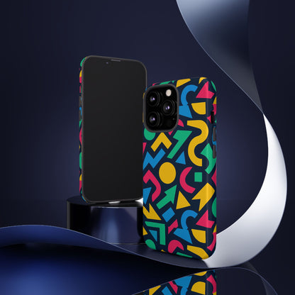 Vibrant 3D Geometric Print Phone Case for Men and Women – Stylish Protection with Multicolour Design, Compatible with iPhone 13, 14, 15 & 16 – All Models Including Pro, Pro Max & Plus