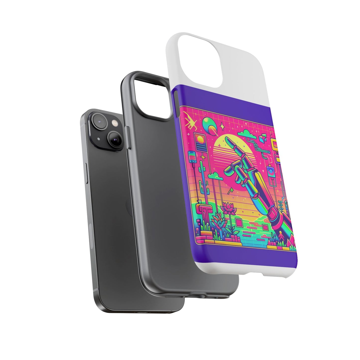 touch grass technician 3d wrap protective phone case