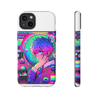 Touching Grass Weekly Vibrant Protective Phone Case for Smartphones, Retro Anime Design, Shock Absorbent TPU, UV Protected, Unique Gift for Tech Enthusiasts