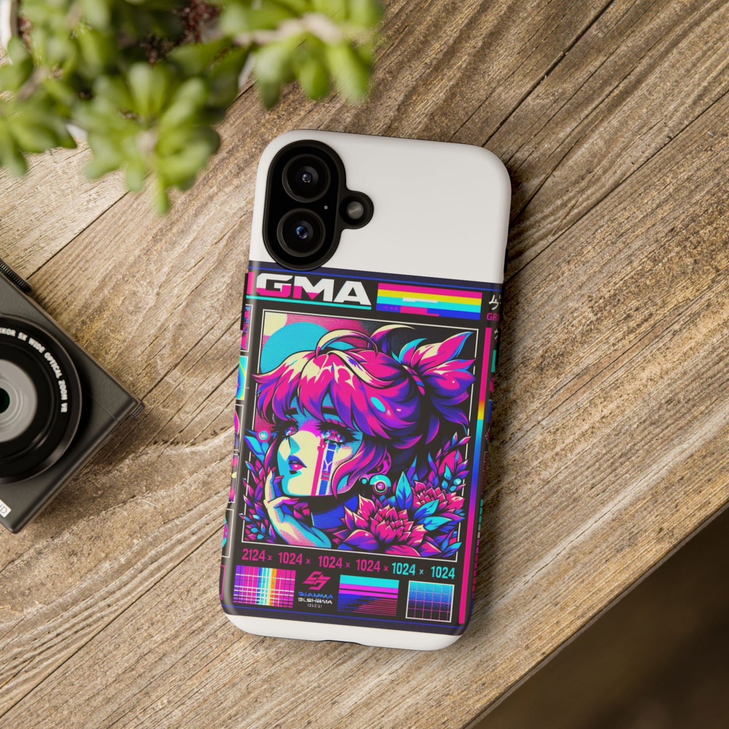 sigma grindset 3d wrap protective phone case for anime lovers, durable shock absorption, uv protected, stylish accessory for unique self-expression
