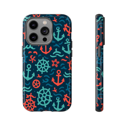 Vibrant Nautical Multicolour 3D Wrap Protective Phone Case with Retro Design for Men and Women Stylish Accessory Compatible with iPhone 13, 14, 15 & 16 – All Models Including Pro, Pro Max & Plus