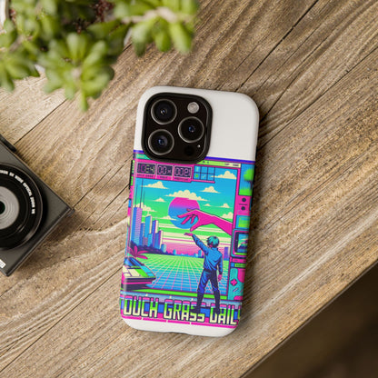 Touch Grass Daily 3D Wrap Protective Phone Case for Smartphones, Durable Shock Absorption, UV Protected, Unique Anime Design, Fun Gift for Tech Enthusiasts