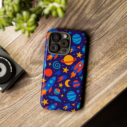 Vibrant Space Theme Protective Phone Case with 3D Wrap Design for Unique Expression Compatible with iPhone 13, 14, 15 & 16 – all models including Pro, Pro Max & Plus