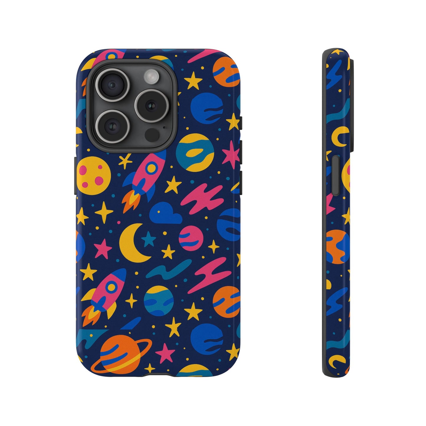 vibrant 3d space theme protective phone case for trendsetters and creatives stylish protection compatible with iphone 13, 14, 15 & 16 – all models including pro, pro max & plus