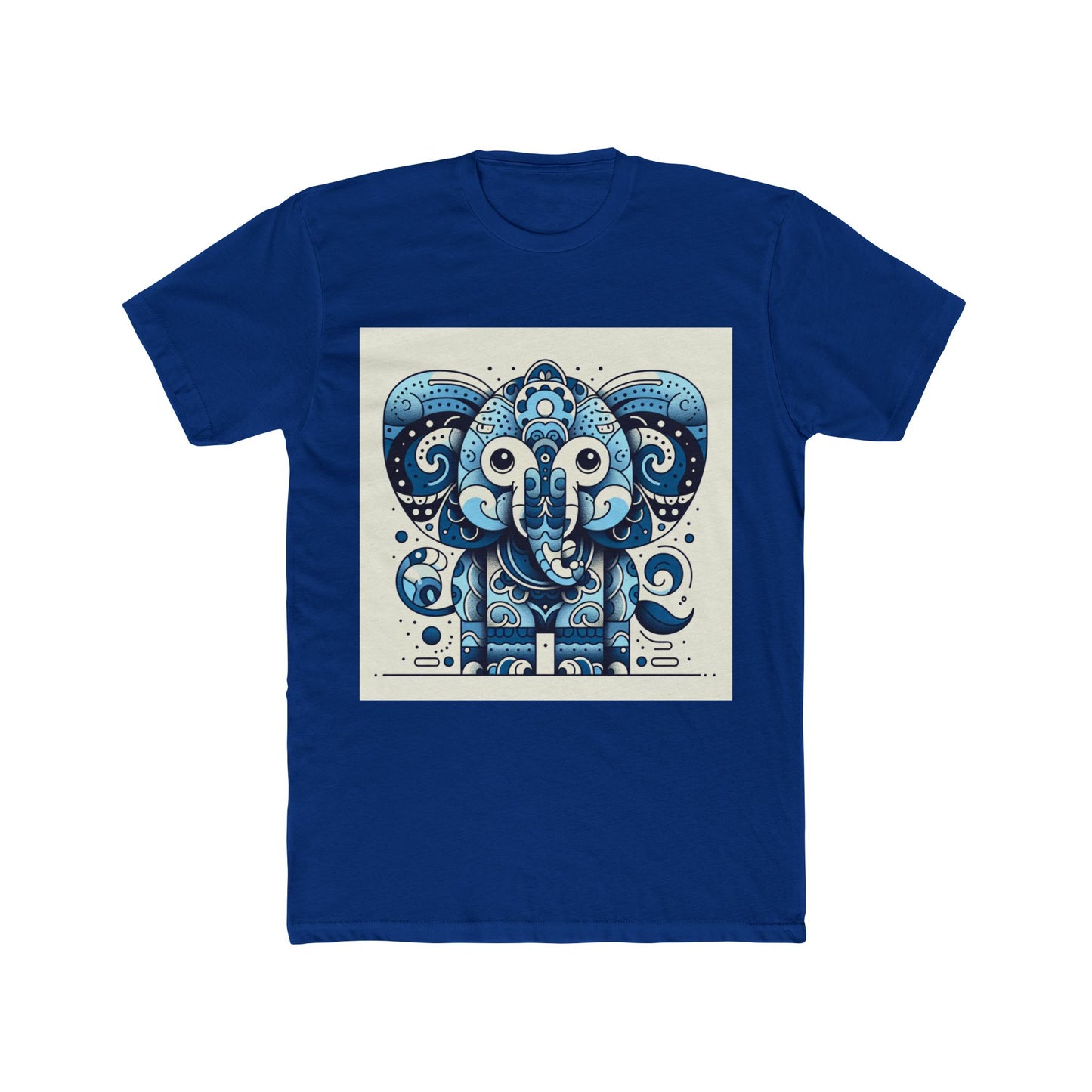 animal artwork unisex t-shirt – blue graphic tee for casual comfort and everyday fashion statement
