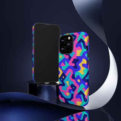 Vibrant Abstract Pattern Protective Phone Case Stylish Accessory for Unique Expression Compatible with iPhone 13, 14, 15 & 16 – All Models Including Pro, Pro Max & Plus