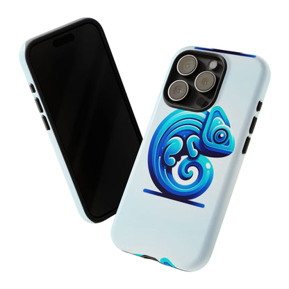 Cool Blue Animal Create 6 Phone Case with 3D Wrap Shockproof TPU Cover for Kids and Teenagers, Anime and Comic Inspired Design