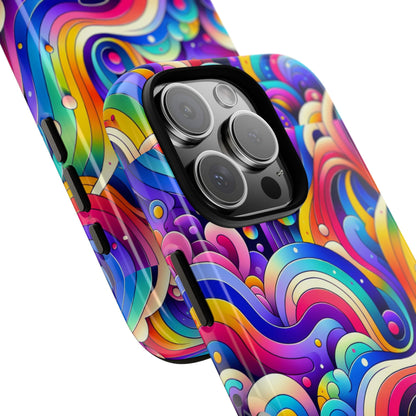 Pattern Image 4 Vibrant Shockproof Phone Case for Anime and Comic Fans - Colourful Abstract Design Compatible with iPhone 13, 14, 15 & 16 – all models including Pro, Pro Max & Plus