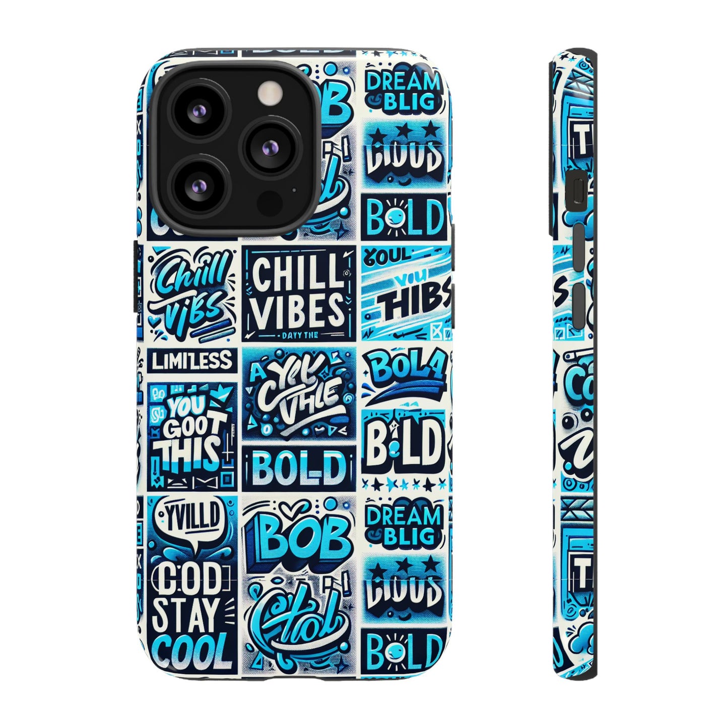 blue pattern image 8 vibrant 3d wrap phone case for men women shock absorbing durable silicone cover with uv protection