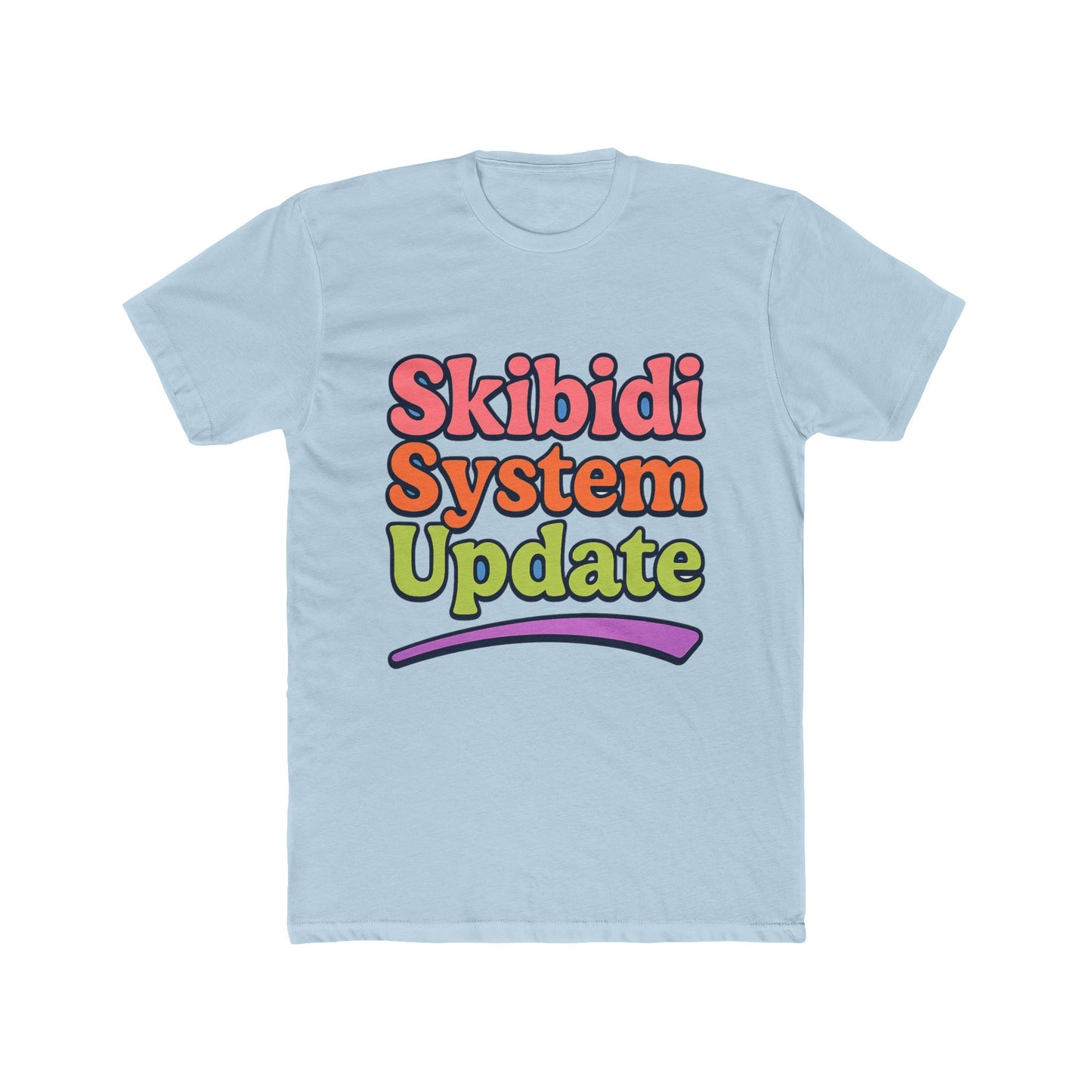 skibidi system update meme multicolor unisex t-shirt - funny graphic tee for all ages