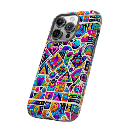 Pattern Image 4 Vibrant Anime Retro Shockproof Phone Case for Men Women