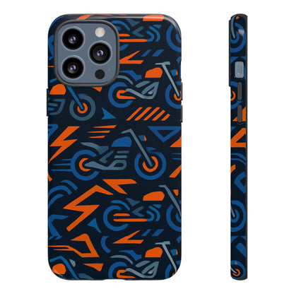 Multicolour 3D Wrap Motorcycle Protective Phone Case – Vibrant Design for Stylish Protection Compatible with iPhone 13, 14, 15 & 16 – all models including Pro, Pro Max & Plus