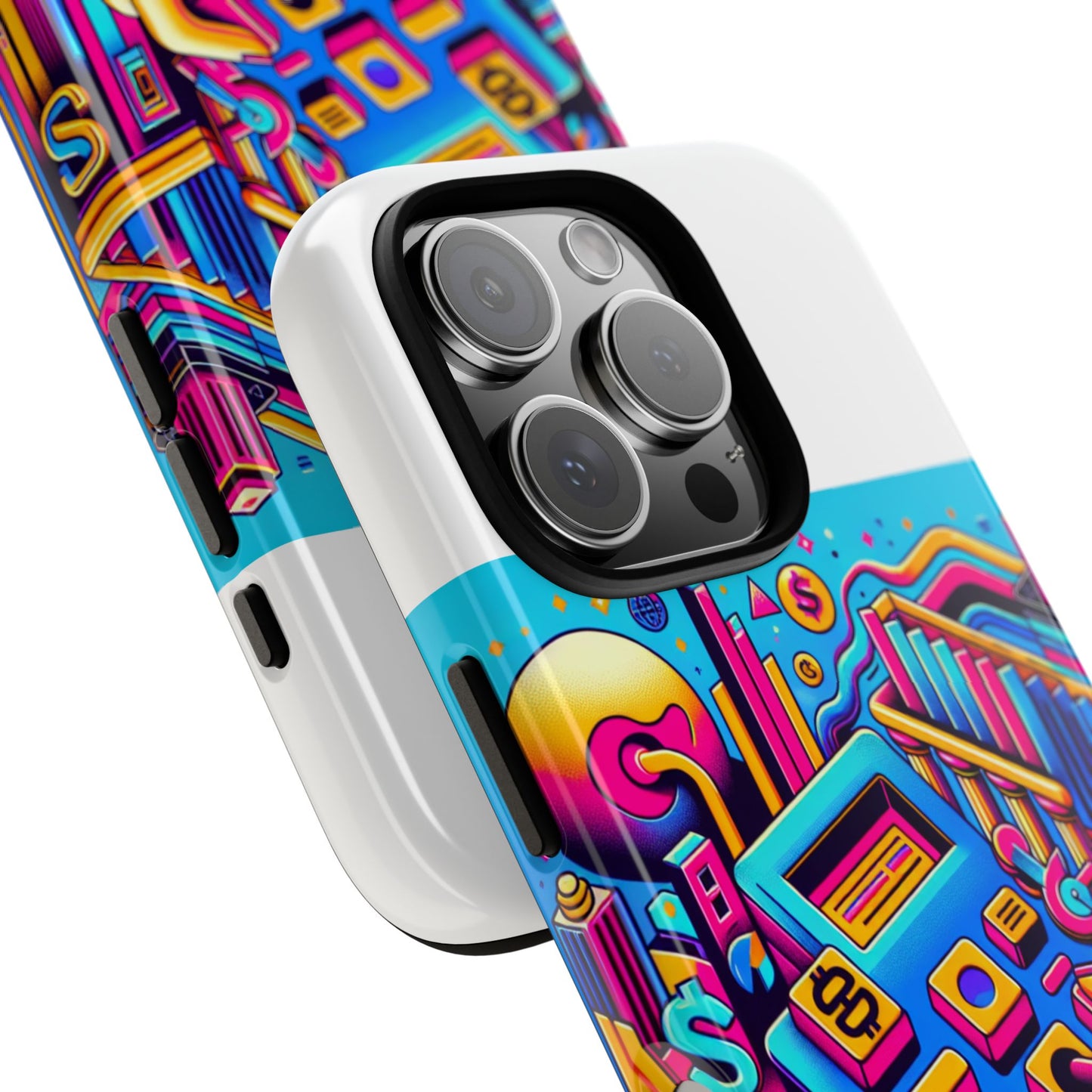 fantum finance dept protective phone case, 3d wrap design, durable silicone liner, uv protected, ideal gift for tech enthusiasts and anime lovers