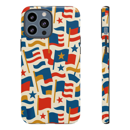 Multicolour Flag Print Protective Phone Case – Stylish Durable Design for Unique Self-Expression Compatible with iPhone 13, 14, 15 & 16 – all models including Pro, Pro Max & Plus