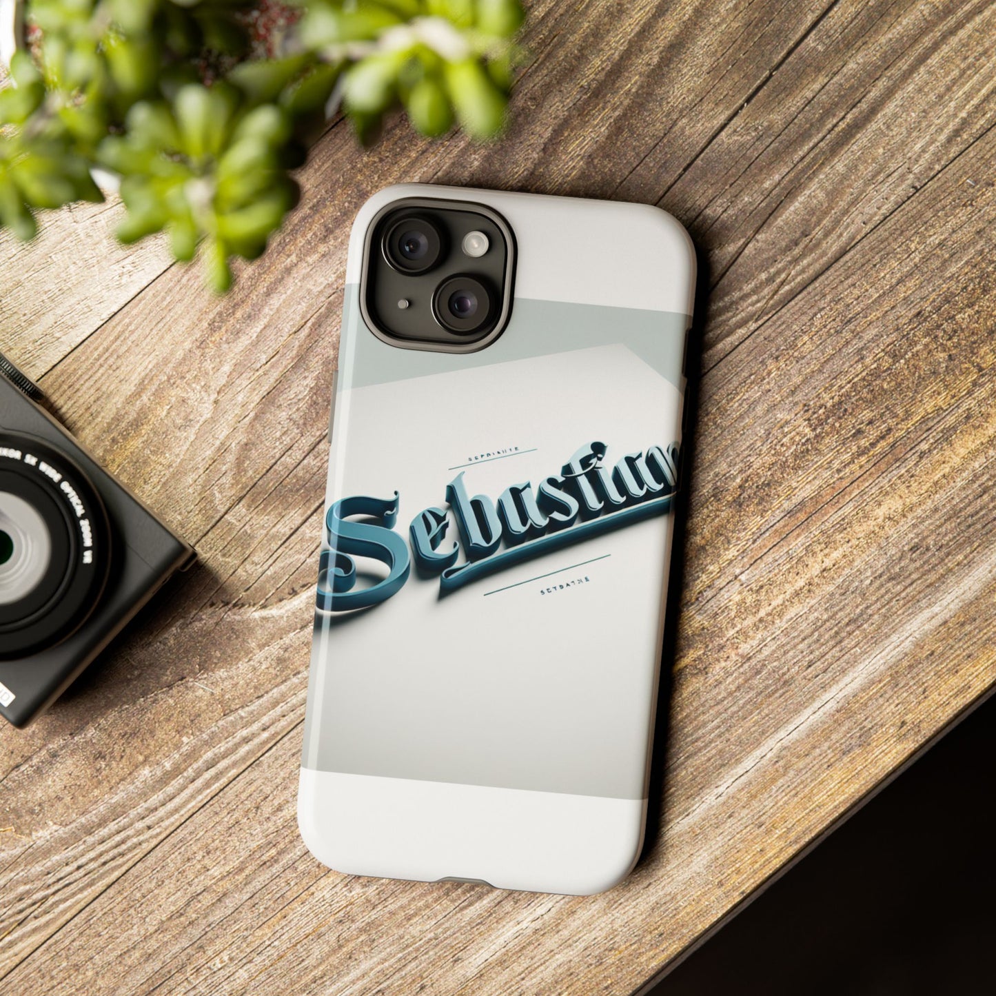 vibrant 3d wrap protective phone case in retro blue typography stylish accessory for self-expression compatible with iphone 13, 14, 15 & 16 – all models including pro, pro max & plus