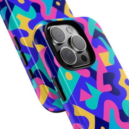 Vibrant Abstract Pattern Protective Phone Case Stylish Accessory for Unique Expression Compatible with iPhone 13, 14, 15 & 16 – All Models Including Pro, Pro Max & Plus