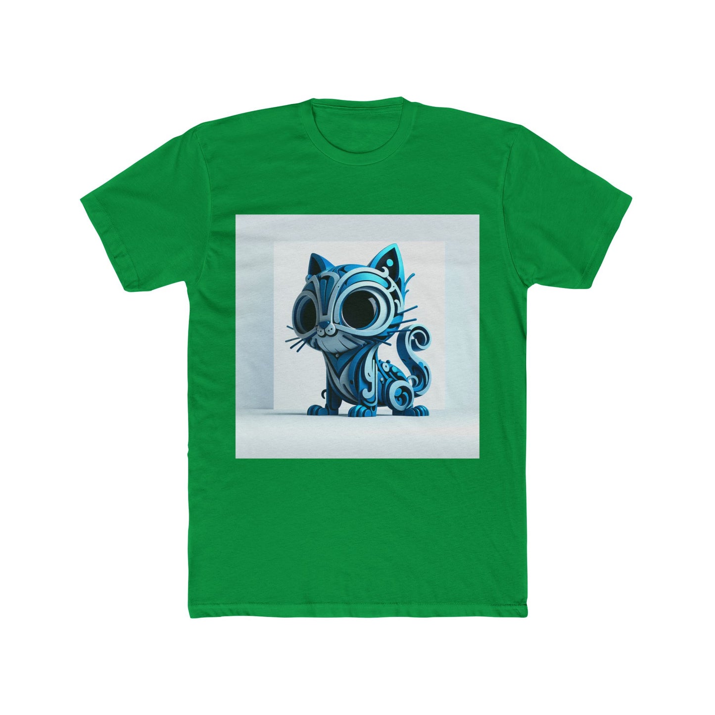 unisex t-shirt with animal graphic - soft blue cotton casual tee for men & women, stylish gift for animal lovers