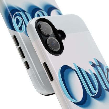 Olivia Blue Anime Comic Style 3D Wrap Shockproof Phone Case for Women and Girls Durable UV Protected Silicone Cover with Glossy or Matte Finish