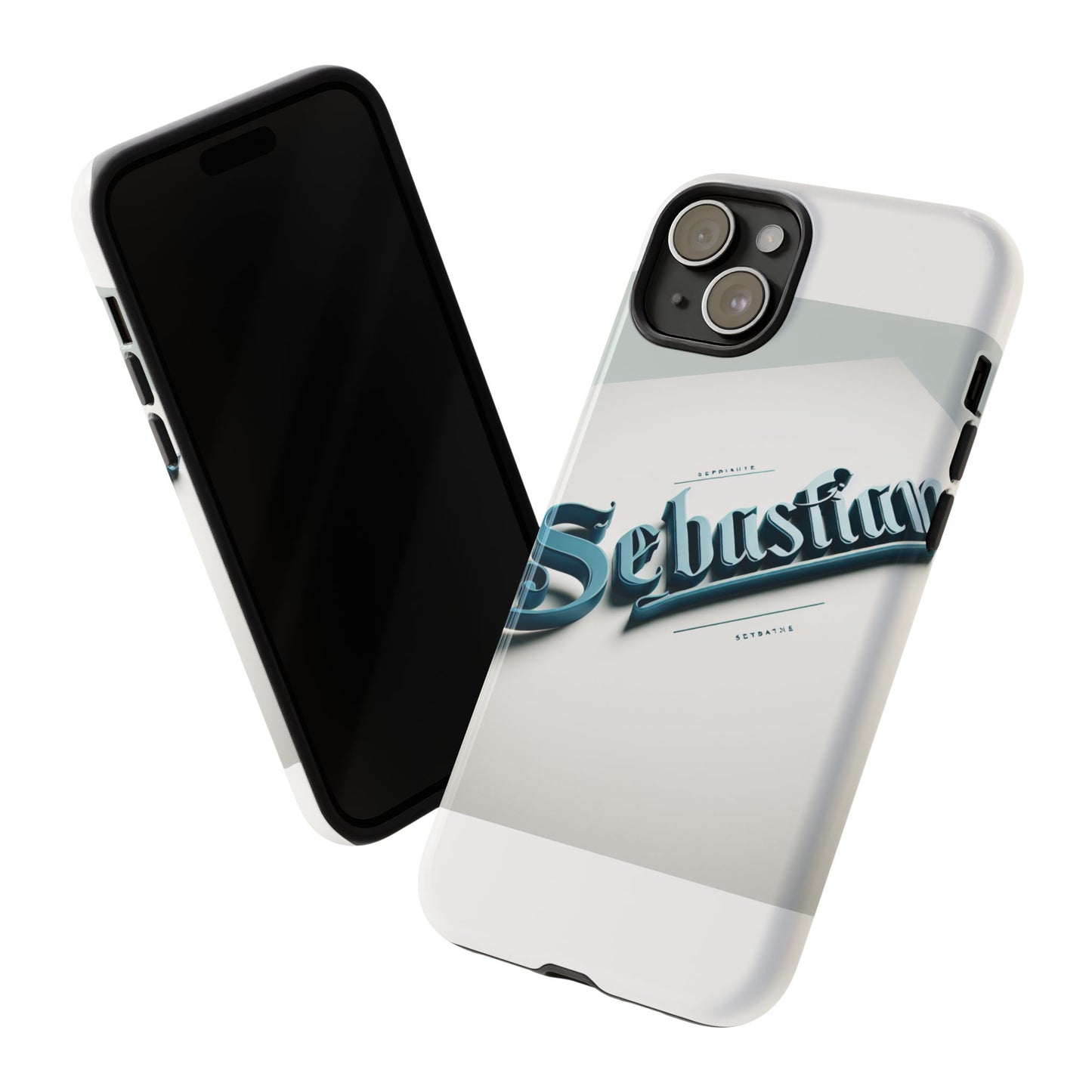 vibrant 3d wrap protective phone case in retro blue typography stylish accessory for self-expression compatible with iphone 13, 14, 15 & 16 – all models including pro, pro max & plus