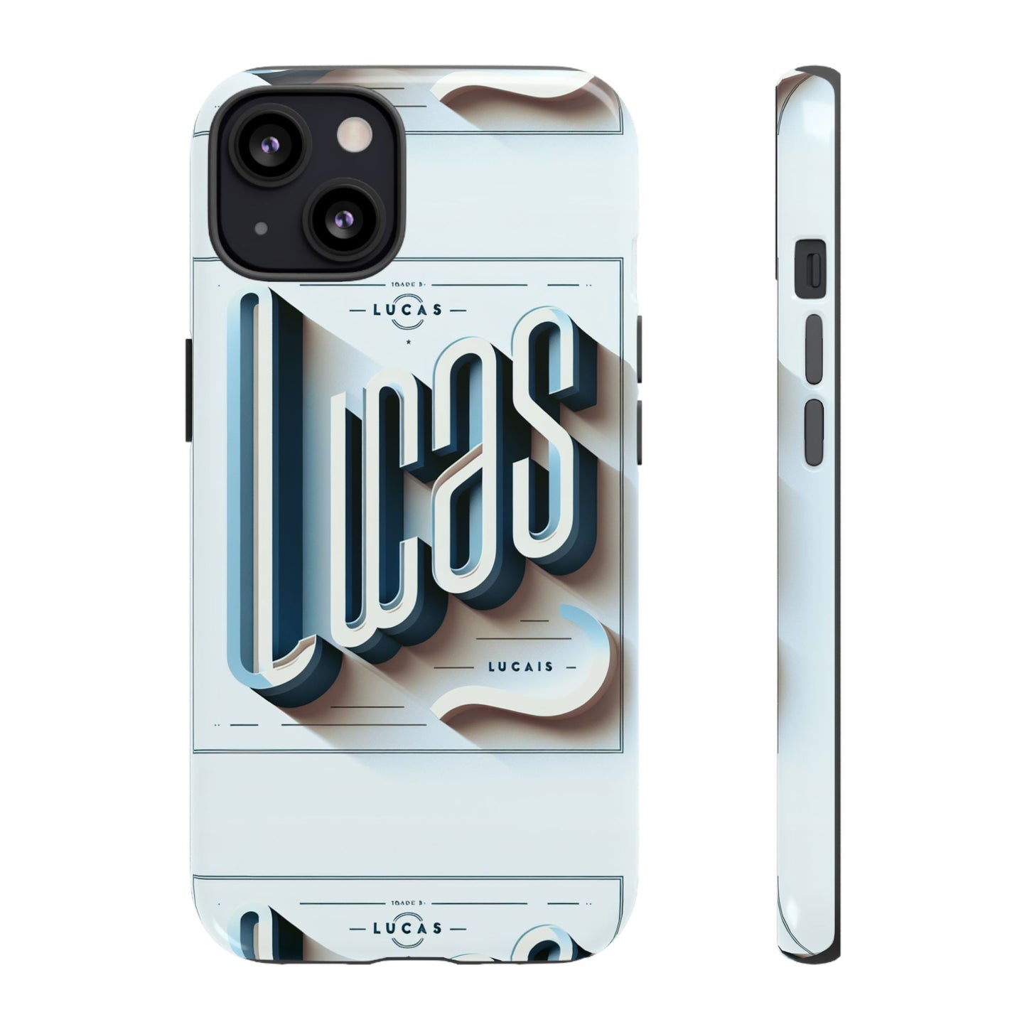 lucas blue phone case with 3d wrap design for smartphones compatible with iphone and android devices shockproof protective cover for anime and comic fans