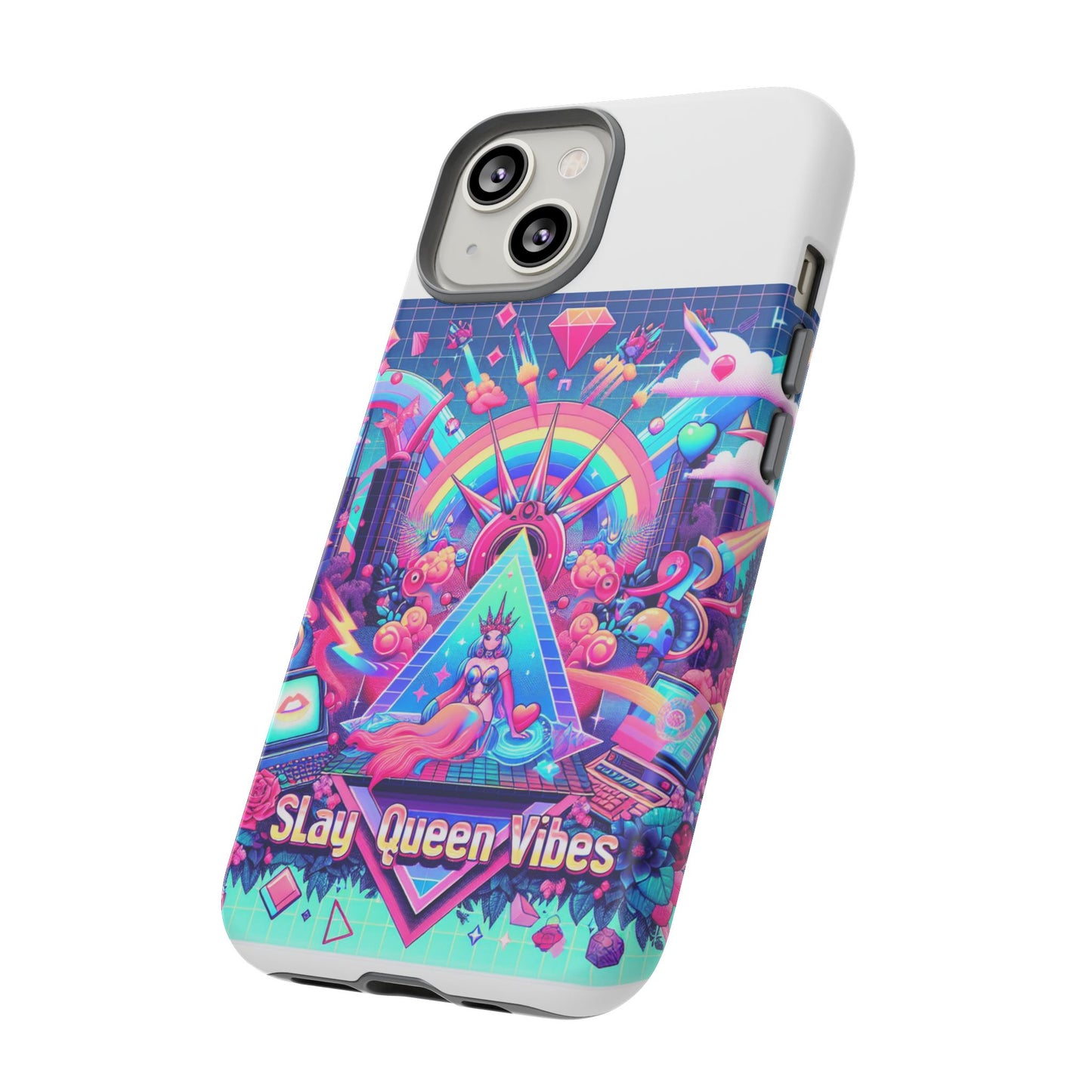 slay queen vibes 3d wrap protective phone case for women