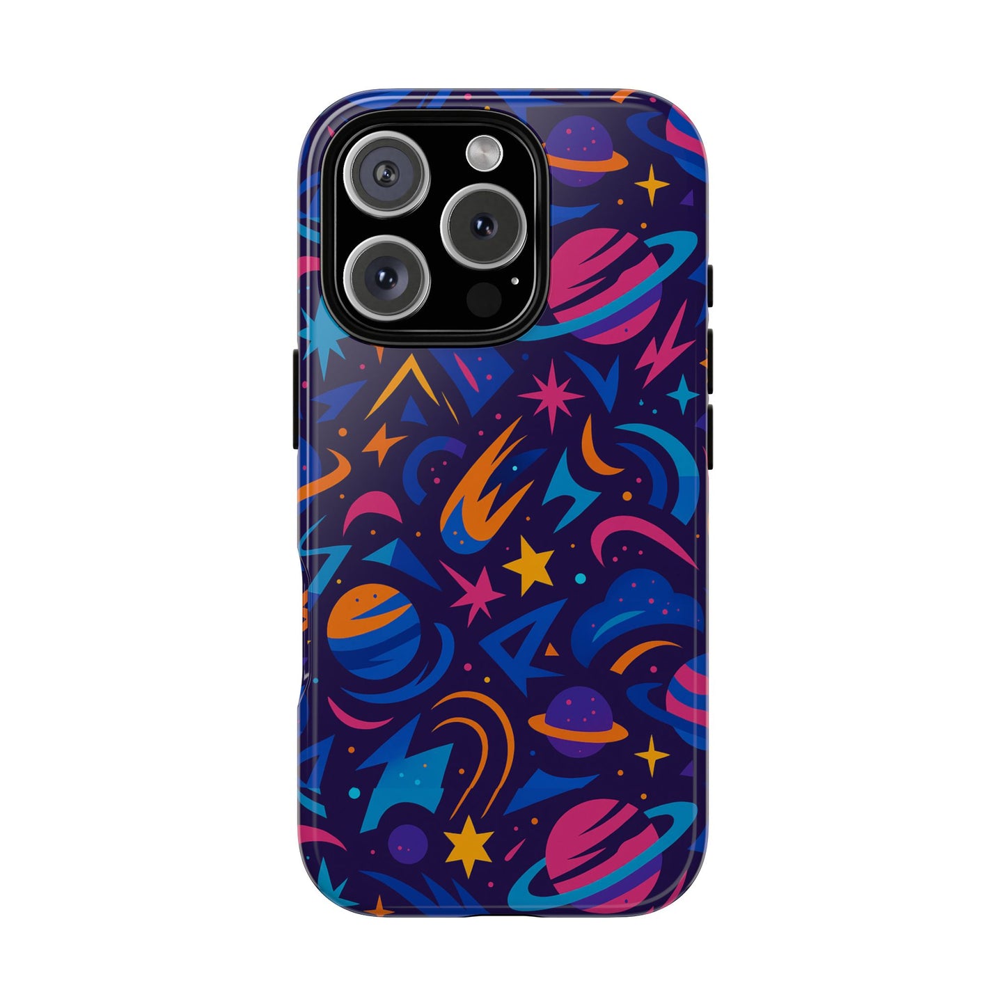 multicolour 3d wrap protective phone case with space theme for men and women – stylish protection accessory compatible with iphone 13, 14, 15 & 16 – all models including pro, pro max & plus