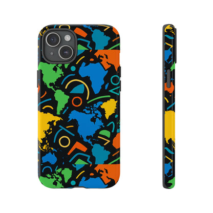 Multicolour 3D Geometric Phone Case for Stylish Protection and Individuality Compatible with iPhone 13, 14, 15 & 16 – All Models Including Pro, Pro Max & Plus