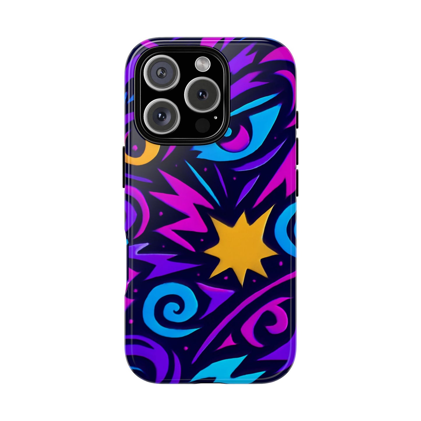 vibrant multicolour 3d wrap phone case for stylish protection and unique expression – compatible with iphone 13, 14, 15 & 16 – all models including pro, pro max & plus