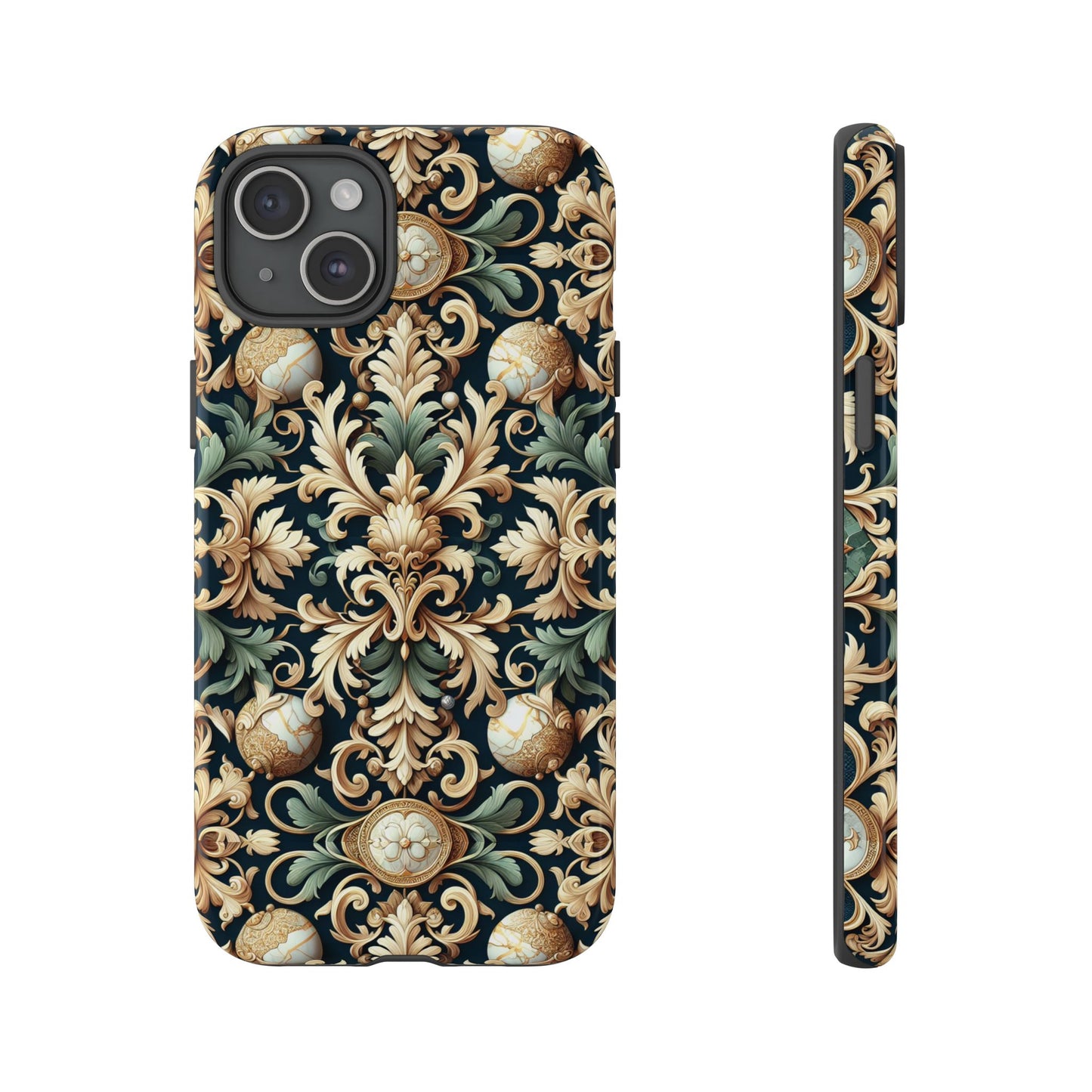 pattern image 7 vibrant 3d phone case for anime and comic fans with baroque style decorative design compatible with iphone 13, 14, 15 & 16 – all models including pro, pro max & plus
