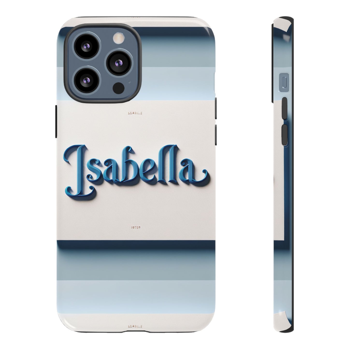 name isabella blue phone case with 3d wrap and vibrant anime inspired design for stylish protection and personalised smartphone accessory