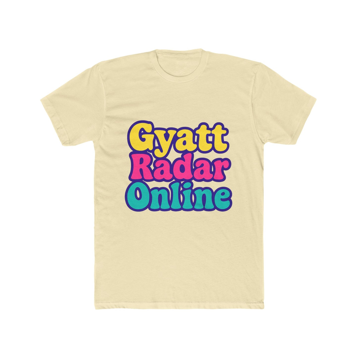 gyatt radar online alphabet multicolor unisex t-shirt – vibrant design for everyone, comfortable casual wear, unique gift idea