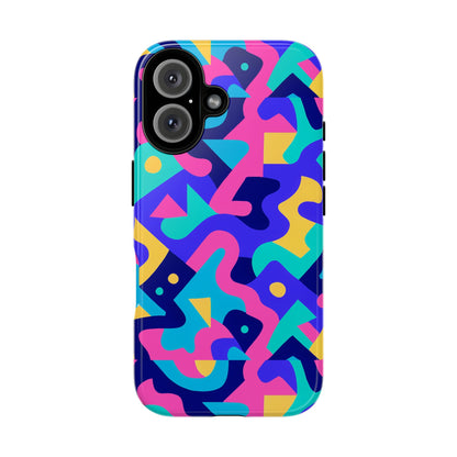 Vibrant Abstract Pattern Protective Phone Case Stylish Accessory for Unique Expression Compatible with iPhone 13, 14, 15 & 16 – All Models Including Pro, Pro Max & Plus